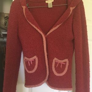Sleeping on Snow pink cardigan , small